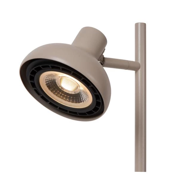 Lucide SENSAS - Bureaulamp - Ø 18 cm - 1xGU10 (ES111) - Beige - detail 1